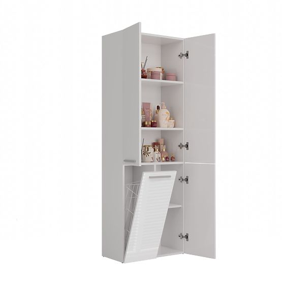 Armoire de salle de bain Nel 1K/DD BLANC BRILLANT