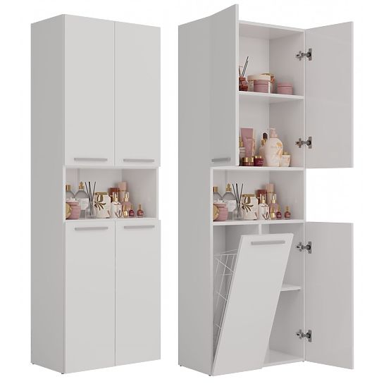 Armoire de salle de bain Nel 1K/DK BLANCHE