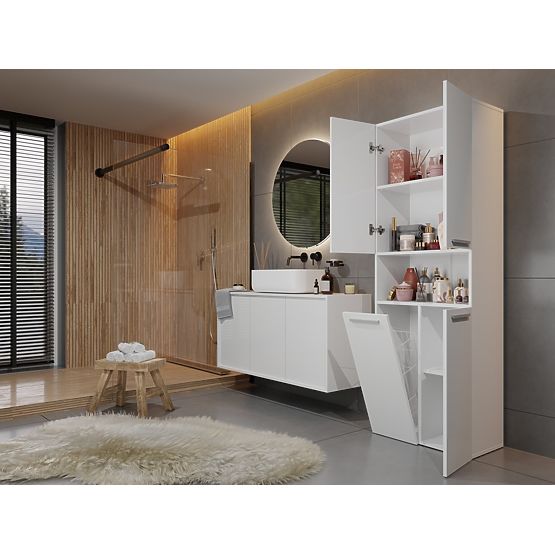 Armoire de salle de bain Nel 1K/DK BLANCHE
