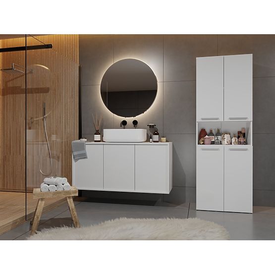 Armoire de salle de bain Nel 1K/DK BLANCHE