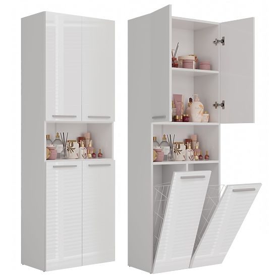 Armoire de salle de bain Nel 2K/DK BLANC BRILLANT