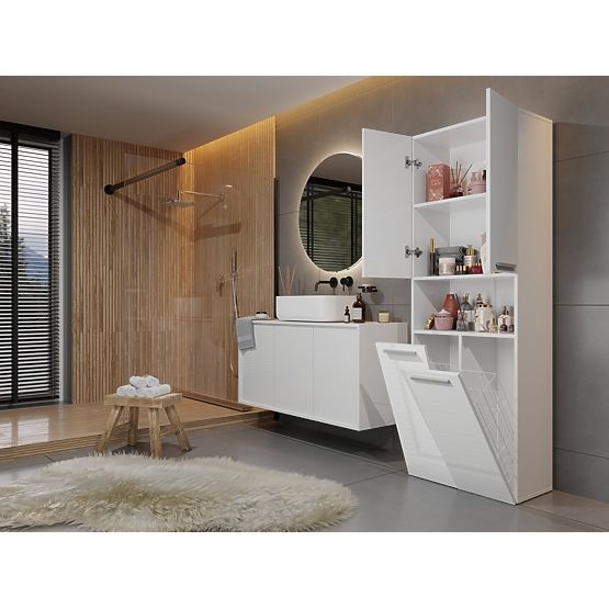 Armoire de salle de bain Nel 2K/DK BLANC BRILLANT