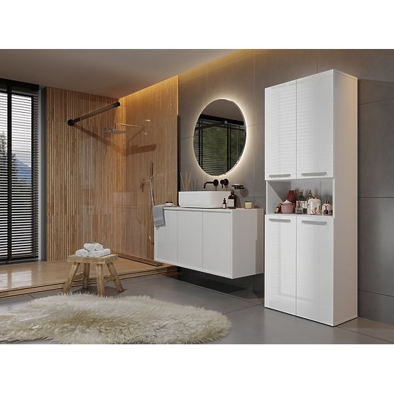 Armoire de salle de bain Nel 2K/DK BLANC BRILLANT