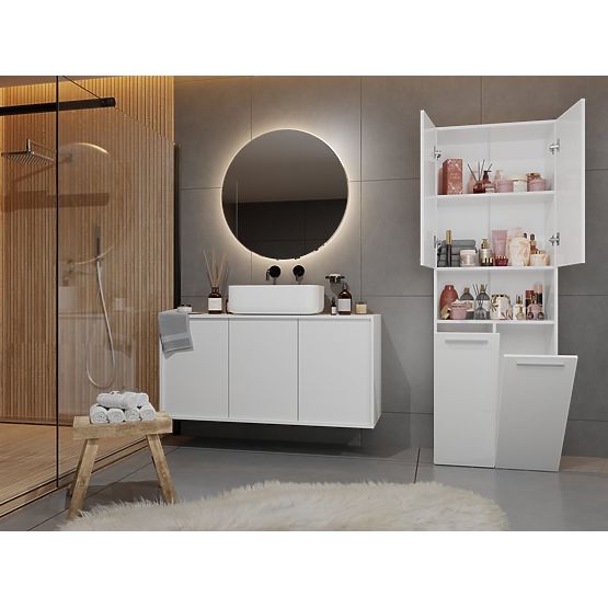 Armoire de Salle de Bain Nel 2K/DK BLANCHE