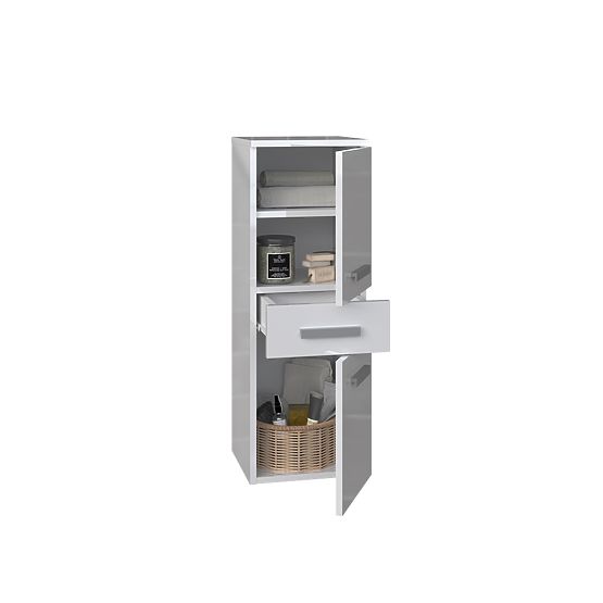 Armoire de Salle de Bain Nel V DDS BLANC BRILLANT