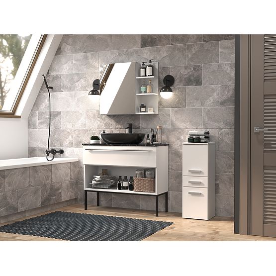 Armoire de salle de bain Nel V DDS BLANCHE