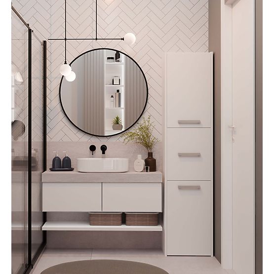 Armoire de salle de bain Sara S43 BLANCHE