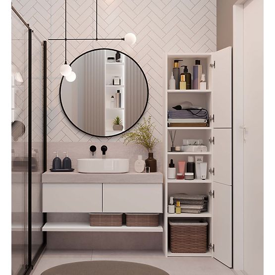 Armoire de salle de bain Sara S43 BLANCHE