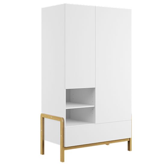 Garde-robe à deux portes Viktor - blanche