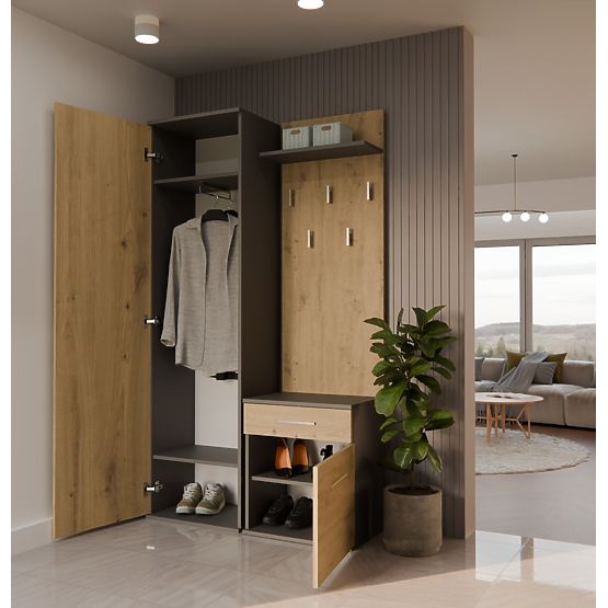 Armoire DUO ANTHRACITE ARTISAN