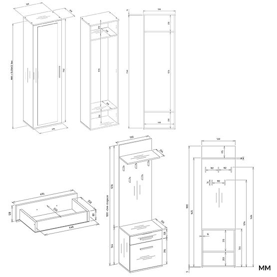 Armoire DUO ANTHRACITE ARTISAN