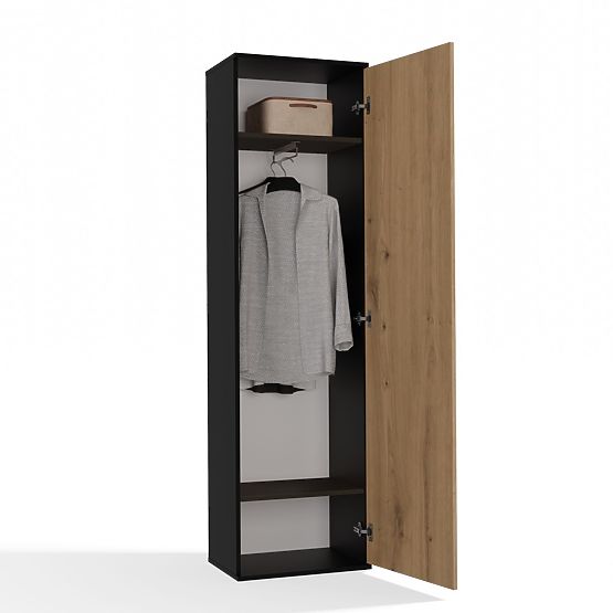 Armoire DUO ANTHRACITE CHÊNE ARTISAN