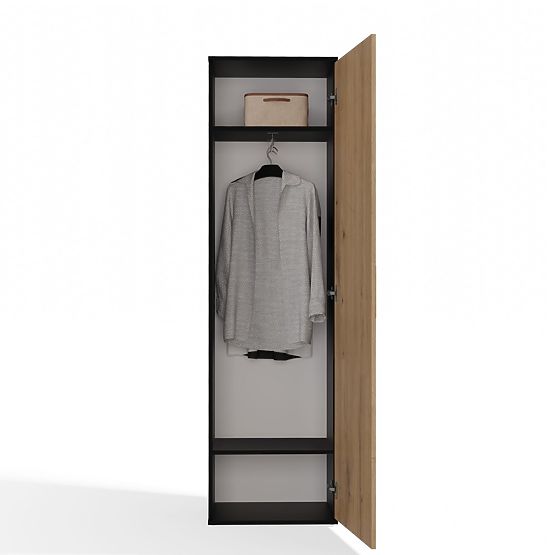 Armoire DUO ANTHRACITE CHÊNE ARTISAN