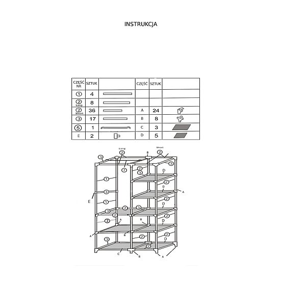 Armoire en tissu avec impression Venice