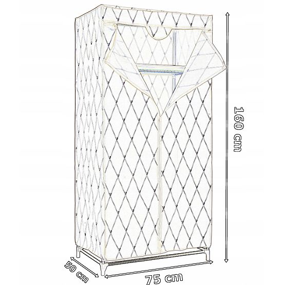 Armoire en tissu Gaja Vitto - marron