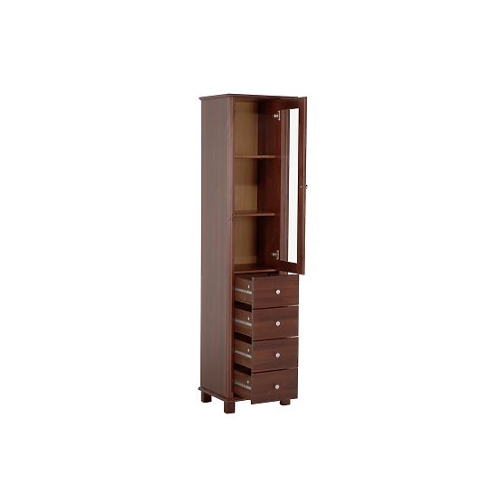 Armoire haute 1 porte 4 tiroirs