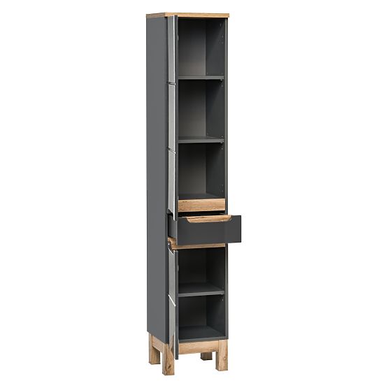 Armoire haute 2 portes 1 tiroir