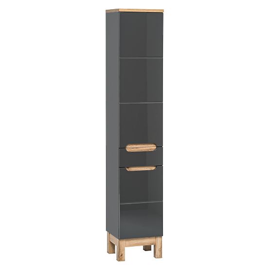Armoire haute 2 portes 1 tiroir