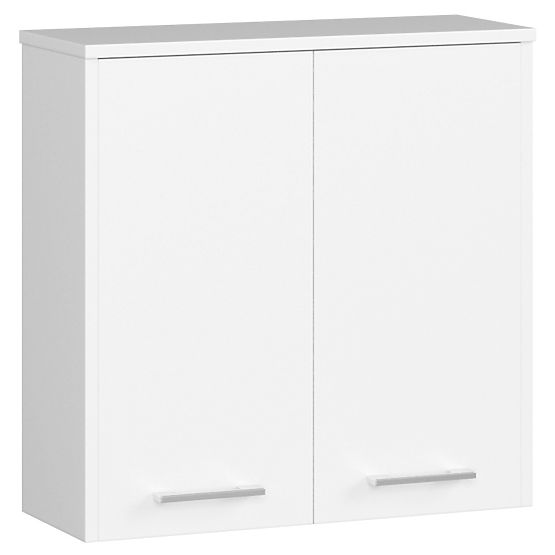 ARMOIRE MURALE LARGEUR 60 cm FIN 2D BLANCHE