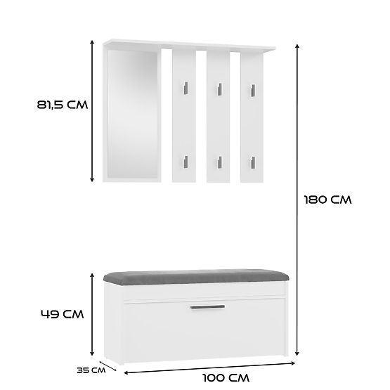 Armoire Parma PARMA BLANCHE