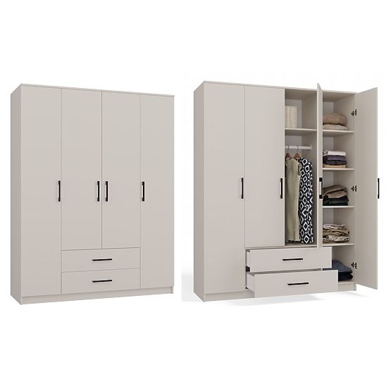 Armoire Romana 160X205 CACHEMIRE BEIGE