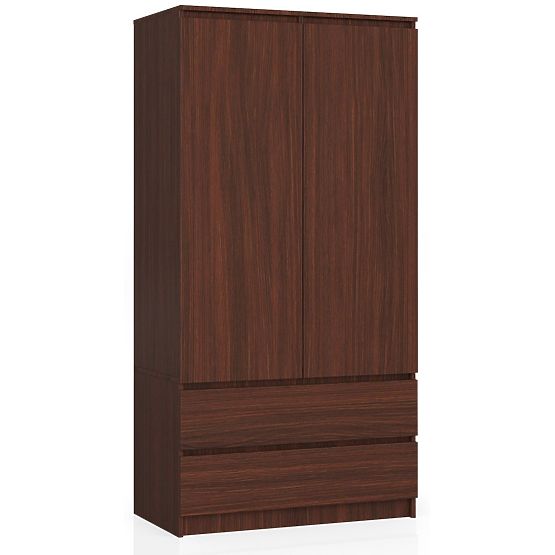 ARMOIRE S 90 cm 2 PORTES 2 TIROIRS PK WENGE