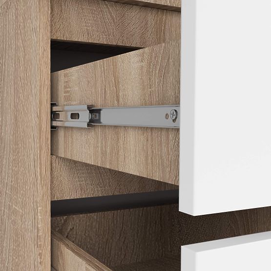 ARMOIRE S90 2D 2SZ CLP PK SONOMA / BLANC