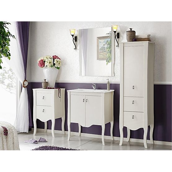 Armoire sous lavabo 60cm 2 portes