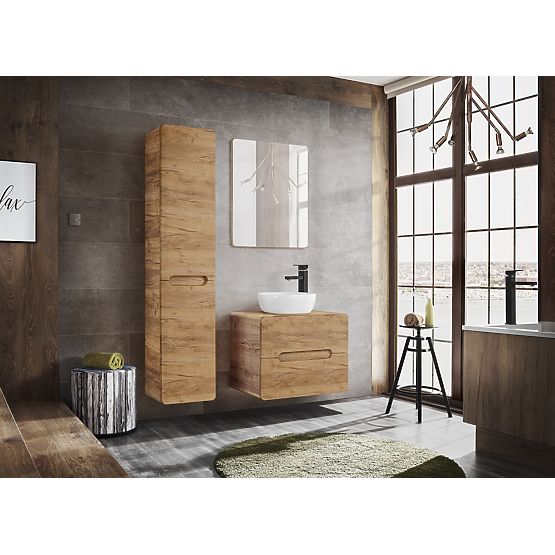 Armoire sous lavabo pour plan 60 cm avec 2 tiroirs