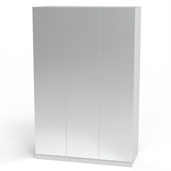 Armoire trois portes Neroli avec miroir, blanche