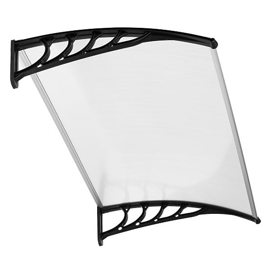 Auvent de porte 120x100 cm abri protection polycarbonate