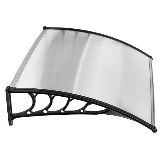 Auvent de porte 120x100 cm abri protection polycarbonate