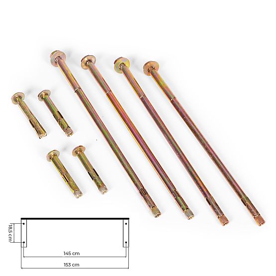 Auvent de porte 150x100 cm abri protection polycarbonate