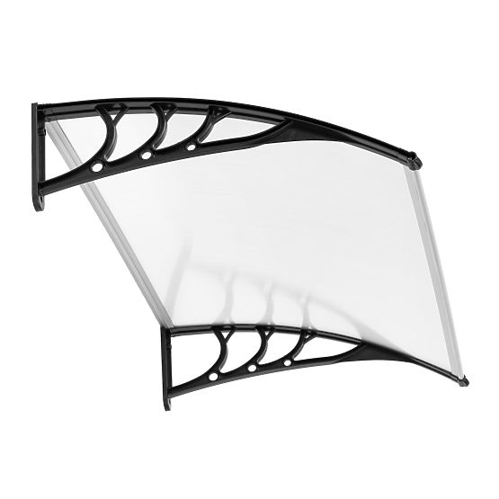 Auvent de porte 150x80 cm abri protection polycarbonate