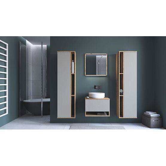 AVIOLA Meuble sous lavabo 60/1S chêne artisan (1p=1ks)