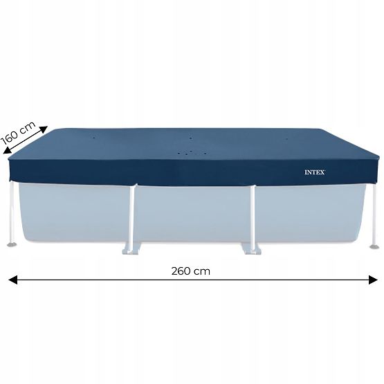 Bâche couverture pour piscine à cadre 2,6x1,6m Intex 28036