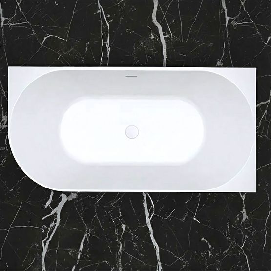 Baignoire d'angle en acrylique BELLANTO SLIM 170 Droite