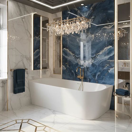 Baignoire d'angle en acrylique BELLANTO SLIM 170 Gauche
