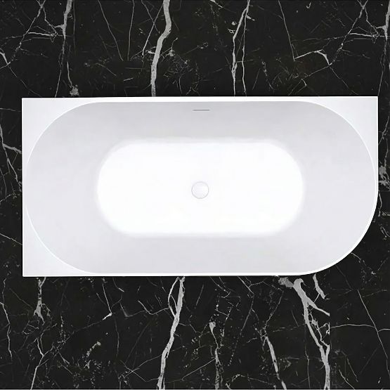 Baignoire d'angle en acrylique BELLANTO SLIM 170 Gauche