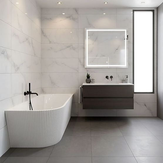 Baignoire d'angle en acrylique WENUS DROITE 170