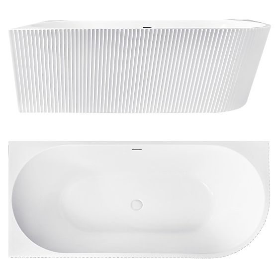Baignoire d'angle en acrylique WENUS GAUCHE 170