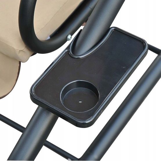 Balancelle de jardin convertible 2 en 1 avec coussins beige