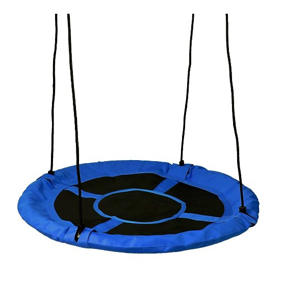Balançoire de jardin nid de cigogne ROMEK bleu 100 cm