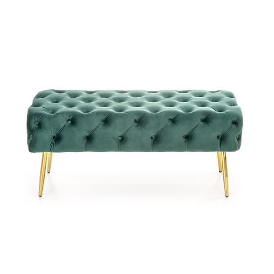 Banc ATHENA vert foncé / doré