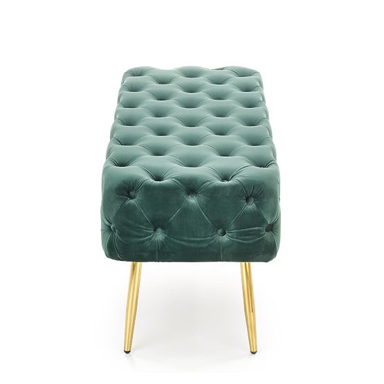 Banc ATHENA vert foncé / doré