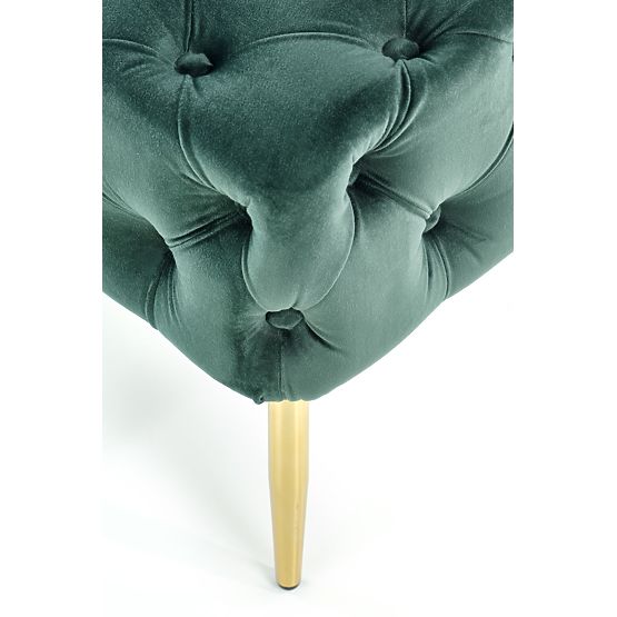 Banc ATHENA vert foncé / doré