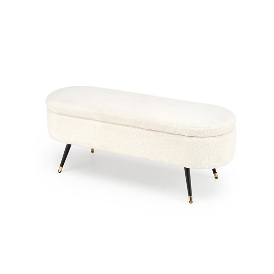 Banc AVEIRO avec espace de rangement, crème