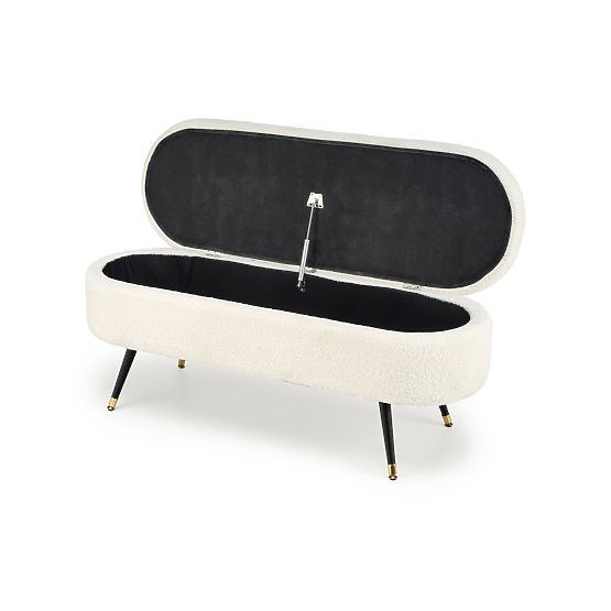 Banc AVEIRO avec espace de rangement, crème