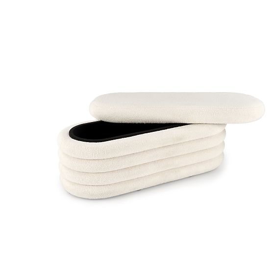 Banc BLISS avec espace de rangement, crème (1p=1 pièce)