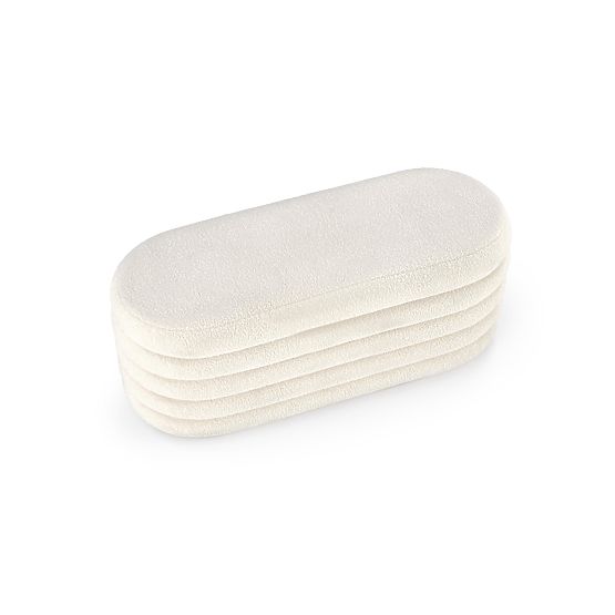 Banc BLISS avec espace de rangement, crème (1p=1 pièce)